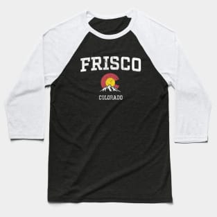 Frisco Colorado CO Vintage Athletic Mountains Baseball T-Shirt